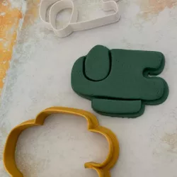 amongus cutter plus imprint cookie cutter