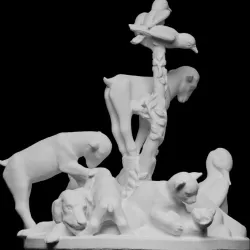 Animal fountain in Vienna