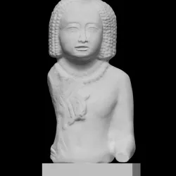 Black steatite statuette