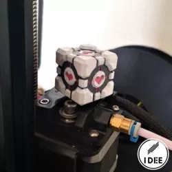 Companion Cube Extruder Knob