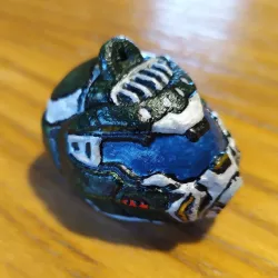 Doom Guy Helmet Keychain