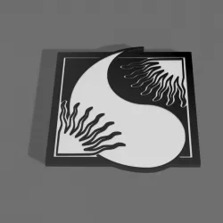 Flame of Tar Valon Coaster