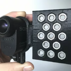 Flat Mount Adapter for Sony Action cam AS30V for DJI Zhiyun Feiyu Mobile Gimbal