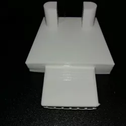Freezer door shelf rail mount