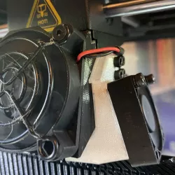 Front fan shroud for Raise3d Pro2 optimized for Copperhead cooling