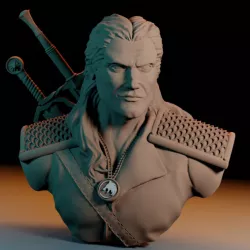 Geralt of Rivia / the Witcher bust / Henry Cavill