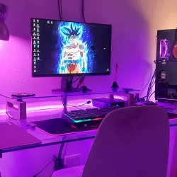 Glass Desk Monitor Riser