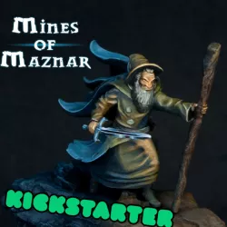 Gollnir the Wizard - Free STL from Mines of Maznar Kickstarter