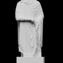 Headless statue depicting an emperor