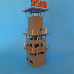 HO Scale Racetrack Control Tower