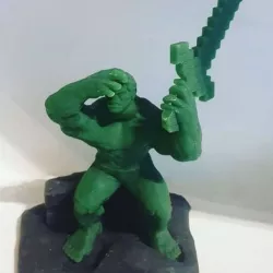 Hulk with Diamond Sword