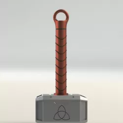 Key Chain In Shape Of Thor's Hammer