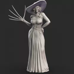Lady Dimitrescu - Resident Evil Village - Tall Vampire Mother