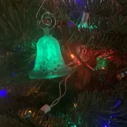 Lattice Bell Ornament with print in place clapper mechanism