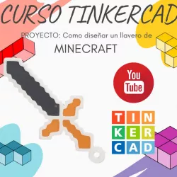 Llavero flexible Minecraft/Flexible Minecraft KeyChain