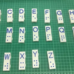 Magnetic Alphabet Braille Brick