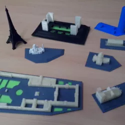 Maquettes de 10 monuments de Paris