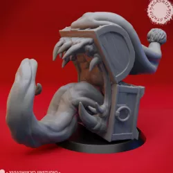 Mimic - Toothy Christmas Chest - Tabletop Miniature