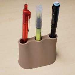 Large pen organizer with dividers by SC, Download free STL model