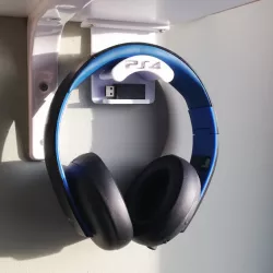 PS4 Headphones under shelf stand