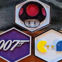 Retro Gaming Hexagons