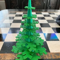 Snowflake Christmas Tree by 3dpimp