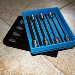 Stackable Storage Trays for Allen Head Hex Key Socket Sets