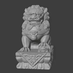 stonelion model stone lion statue Auspicious animal