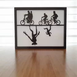 Stranger Things Silhouette Art