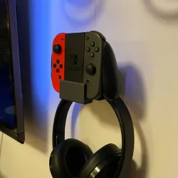 Switch controller + headset mount