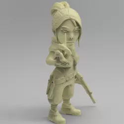 Valorant Chibi Jett 54mm scale