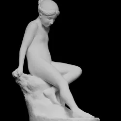 Young Nymph entering the water