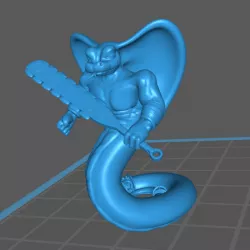 Yuan-Ti / Snake-man Warrior, Pose 1