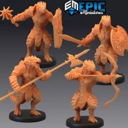 $12.90Dragonborn Set/ Half Dragon Warrior/ Lizardfolk Gladiator