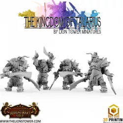 $16.00Talarian Army - Order of the behemoth Ogre Knights - 32mm scale presupported miniatures