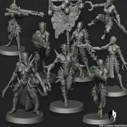$18.00Cursed Elves Warrior Squad - 02 - All Female - Cursed Elves