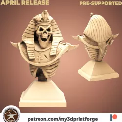 $2.90Pharaoh skeleton BUST