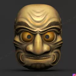 $25.00Japanese Kumasaka Mask - Noh Mask - oni Mask - Halloween Cosplay 3D print model