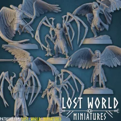 $29.00Celestial Born Angel-Kin Miniatures set - Supported
