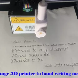 2d handwriting machine attachment