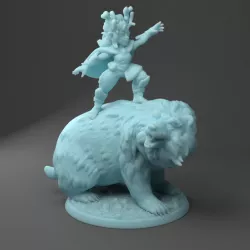 $3.00Babs the Gnome Druid and Friend Bear