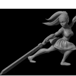 $3.00Bai Gu Jing Pose 2, woman with sword