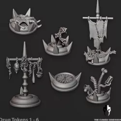 $3.00Combat Drug Tokens - 25mm - Cursed Elves