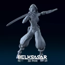 $3.00Fantasy Female Assassin Nude version