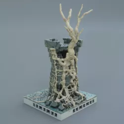 $3.00overgrown tower OpenLOCK and scatter