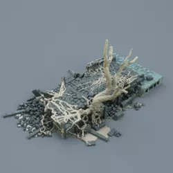 $3.00Ruined overgrown pier