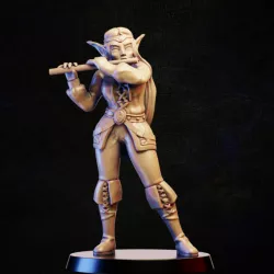 $3.90bard elf with flute