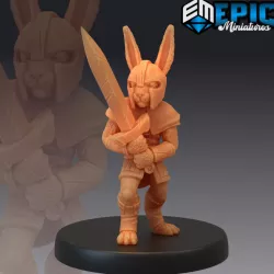 $3.90Bunny Swordsman / Rabbit Sword Warrior / Rodent Knight