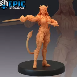 $3.90Devilkin Adventurer Rapier / Female Half Devil / Demon Spawn Rogue
