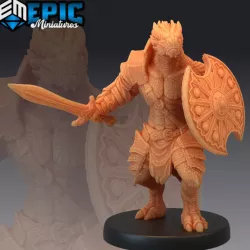 $3.90Dragonborn Sword & Shield / Half Dragon Warrior/ Lizardfolk Gladiator